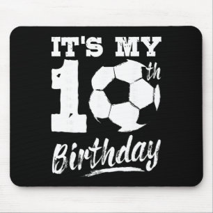 Tapis De Souris C'est mon anniversaire de 10 ans Joueur de footbal