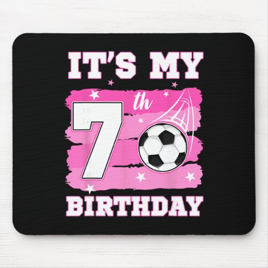 Tapis De Souris C'est mon anniversaire pour mes 7 ans Thème de foo (Devant)