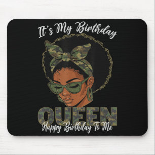 Tapis De Souris C'est mon anniversaire Reine Filles Noires Anniver