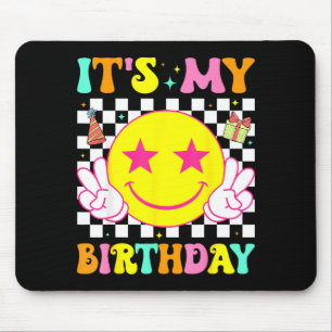Tapis De Souris C'est mon anniversaire visage sourire heureux fill