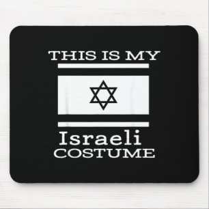 Tapis De Souris C'est mon costume israélien Costume d'Halloween dr