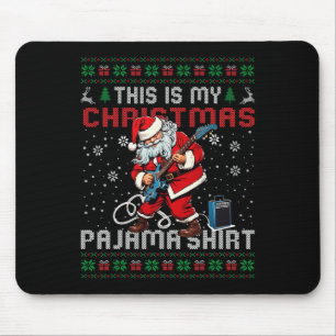 Tapis De Souris C'Est Mon Jour De Noël, Guitare De Pyjama