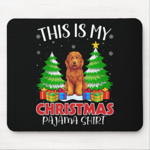 Tapis De Souris C'Est Mon Pajama Goldendoodle Chien De Noël