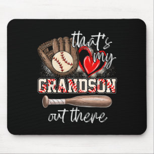Tapis De Souris C'est mon petit-fils qui donne du baseball aux fem