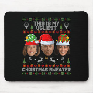 Tapis De Souris C'Est Mon Plus Mauvais Chandail De Noël Drôle Joe