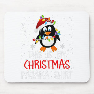Tapis De Souris C'Est Mon Pyjama Chemise De Noël Pingouins Père No