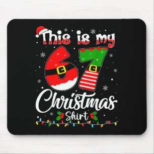 Tapis De Souris C'est mon pyjama de Noël 67 drôle de Noël 6 7 Mème