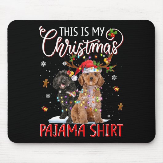 Tapis De Souris C'Est Mon Pyjama De Noël Apoo Lumières De Noël (Devant)