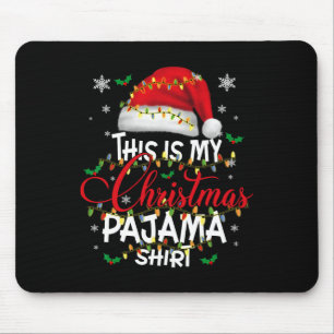 Tapis De Souris C'Est Mon Pyjama De Noël Feux Hommes Femmes Enfant