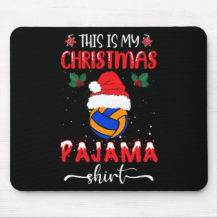 Tapis De Souris C'Est Mon Pyjama De Noël - Funny Volleyball Xma