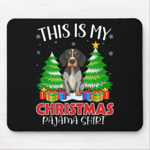 Tapis De Souris C'Est Mon Pyjama De Noël Pointer Chien Xm