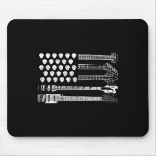 Tapis De Souris C'est parti pour le Rock N Roll Guitare Rétro Drap