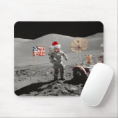 Tapis De Souris C'est un petit pas pour Santa Apollo 17 (Avec souris)