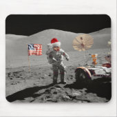 Tapis De Souris C'est un petit pas pour Santa Apollo 17 (Devant)