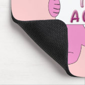Tapis De Souris C'est une fille rose ours (Coin)