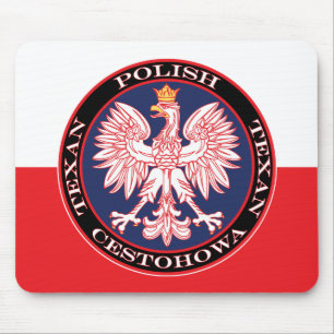 Tapis De Souris Cestohowa Round polonais Texan