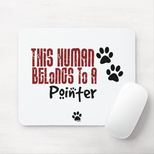 Tapis De Souris Cet humain appartient à un indicateur (Avec souris)