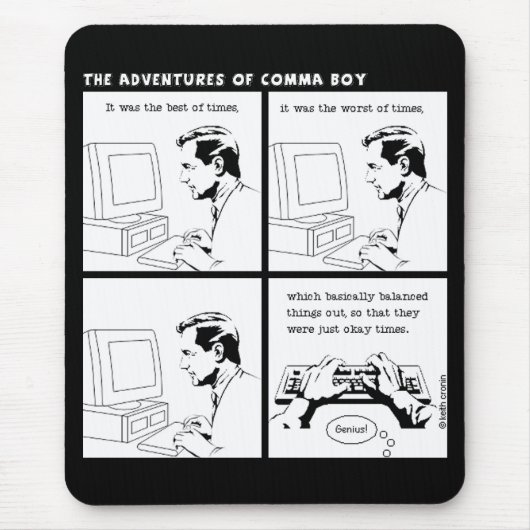 Tapis De Souris "C'était le meilleur mousepad de périodes" (Devant)