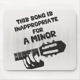 Tapis De Souris Cette Chanson Est Inappropriée Pour Un Mineur