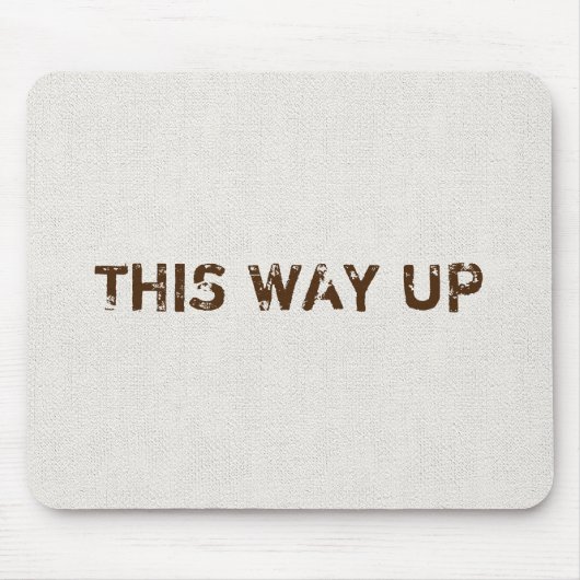 Tapis De Souris Cette Façon Vers Le Haut Texture De Toile (Devant)