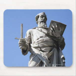 Tapis De Souris Cette statue de Saint Paul se trouve sur le