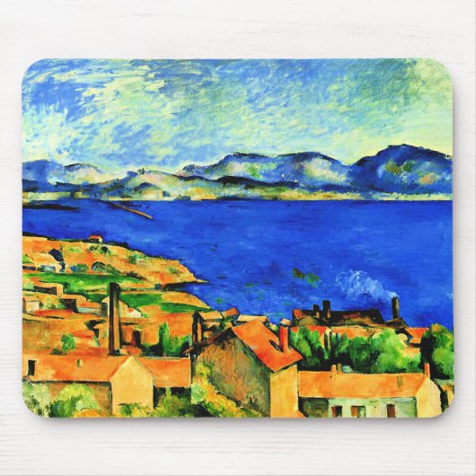 Tapis De Souris Cezanne - Golfe de Marseille, célèbre peinture, (Devant)