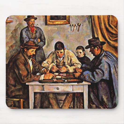 Tapis De Souris Cezanne - Les joueurs de cartes-1892 (Devant)