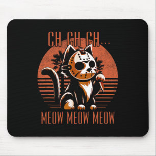 Tapis De Souris Ch Ch Meow Meow Meow Meow Meow Drôle Animal Horror