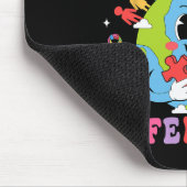 Tapis De Souris Chacun Communique Différemment L'Autisme Discours (Coin)
