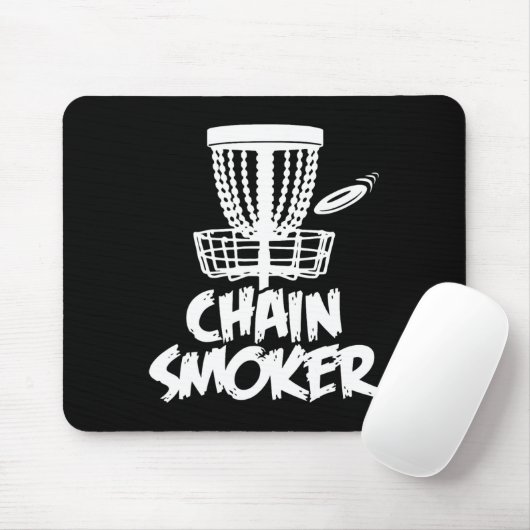 Tapis De Souris Chain Smoker Disc Golf (Avec souris)