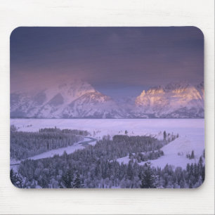 Tapis De Souris Chaîne Teton depuis Snake River Overlook, Grand