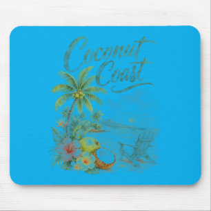 Tapis De Souris Chaise de plage tropicale Coco Coast Aquarelle