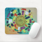 Tapis De Souris Chakra blanc flottant (Avec souris)