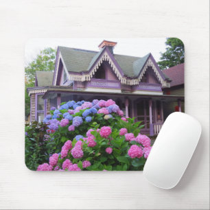 Tapis De Souris Chalet victorien pourpre - Vignoble de Martha