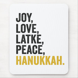 Tapis De Souris Challah de Hanouka drôle Latke Amateur de nourritu