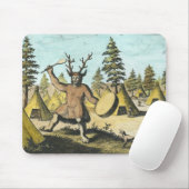 Tapis De Souris Chaman de Natif américain (Avec souris)