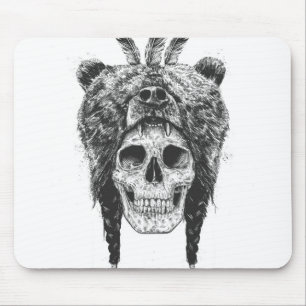 Tapis De Souris Chaman mort (b&w)