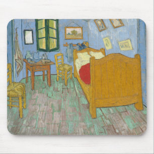 Tapis De Souris Chambre de Van Gogh à Arles - Classique Jaune & Bl
