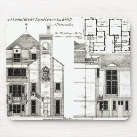 Tapis De Souris Chambre et studio, la route de Steele, Haverstock (Devant)