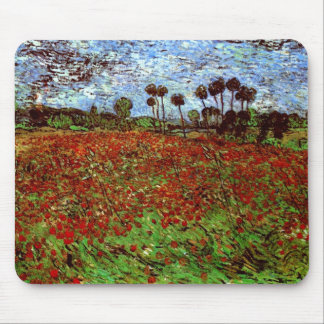 Tapis De Souris Champ avec les papillons Van Gogh Art