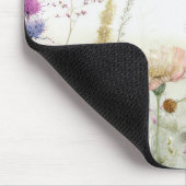 Tapis De Souris Champ d'aquarelle des fleurs sauvages (Coin)