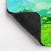 Tapis De Souris Champ de blé avec Cyprès bleu-vert : (Coin)