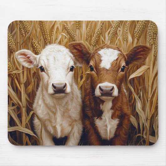 Tapis De Souris Champ de maïs de Vache mûre (Devant)