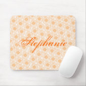Tapis De Souris Champ de marguerites Mousepad, Fleurs orange (Avec souris)