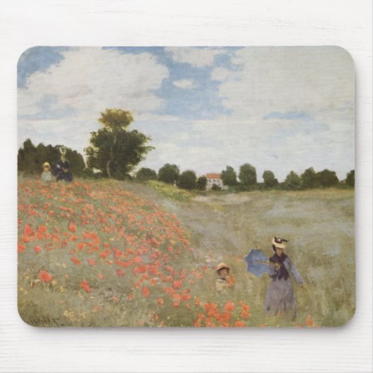 Tapis De Souris Champ Monet Poppy (Devant)