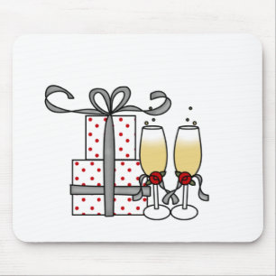 Tapis De Souris Champagne et cadeaux Mousepad