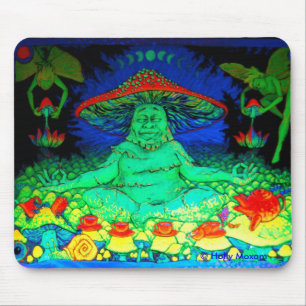 Tapis De Souris Champignon Buddah Mousepad