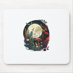 Tapis De Souris Champignon drôle d'esthétique Goblincore et Cottag