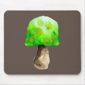 Tapis De Souris Champignon vert aquarelle champignons mignons (Devant)