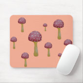 Tapis De Souris Champignons à taches rouges et blanches (Avec souris)